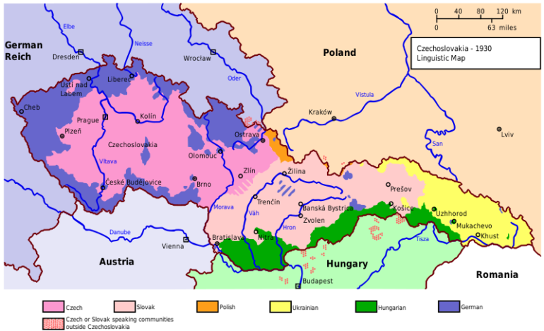 czechoslovakia 1930 linguistic map en.svg